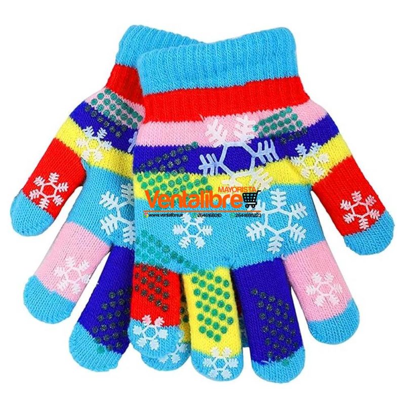GUANTES MÁGICOS INFANTIL DOBLE TEJIDO VARIOS COLORES