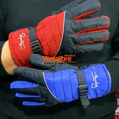 GUANTES DE MOTO IMPERMEABLES FORRADOS CON POLAR VARIOS COLORES