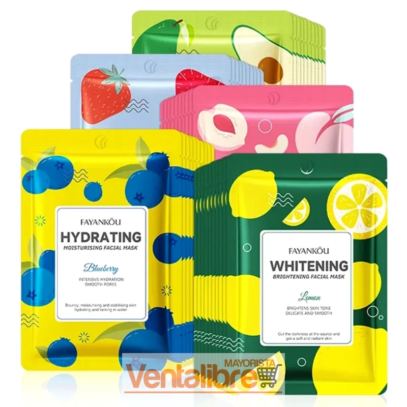 MASCARILLA FACIAL BLANQUEADORA E ILUMINADORA CON EXTRACTO DE LIMÓN