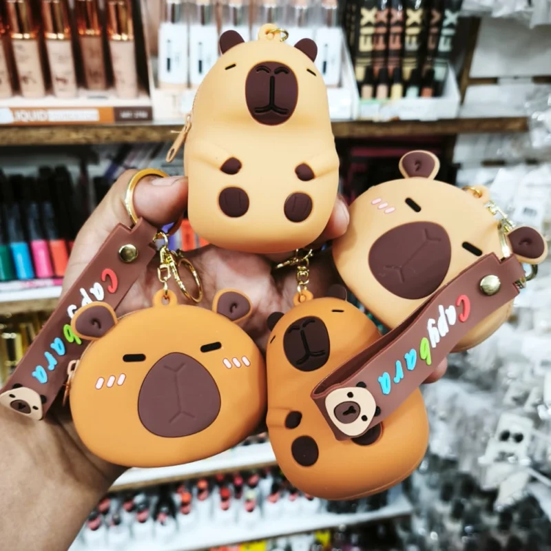 LLAVERO MONEDERO CAPIBARA DOS COLORES