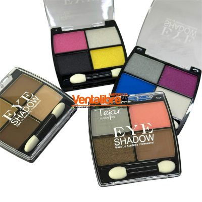 PALETA DE SOMBRAS X 4 COLORES DE ALTA PIGMENTACIÓN Y LARGA DURACIÓN