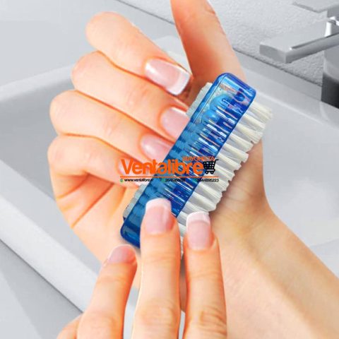 CEPILLO DOBLE PARA LAVADO DE UÑAS EXCELENTE CALIDAD VARIOS COLORES