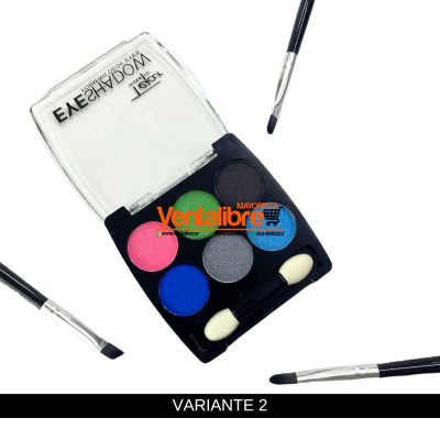 SOMBRA COMPACTA PARA OJOS PALETA DE 6 TONOS ULTRA PIGMENTADOS - Image 3
