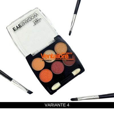 SOMBRA COMPACTA PARA OJOS PALETA DE 6 TONOS ULTRA PIGMENTADOS - Image 5