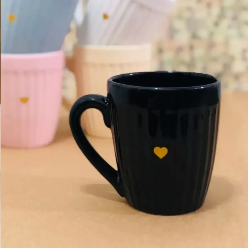 TAZAS CERAMICA ALTA XL CON DECORADO RETRO EXCELENTE CALIDAD - Imagen 3