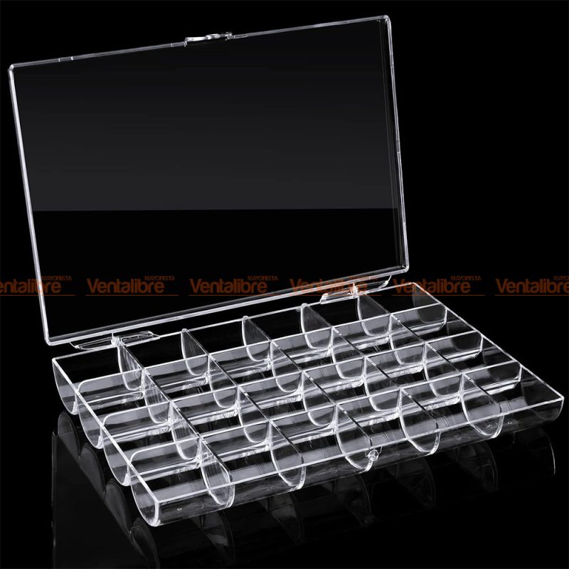 CAJA ORGANIZADORA TRANSPARENTE DE 24 COMPARTIMIENTOS - Imagen 2