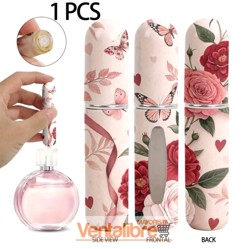 PERFUMERO RECARGABLE CHICO DE 5ML. CON DISEÑOS