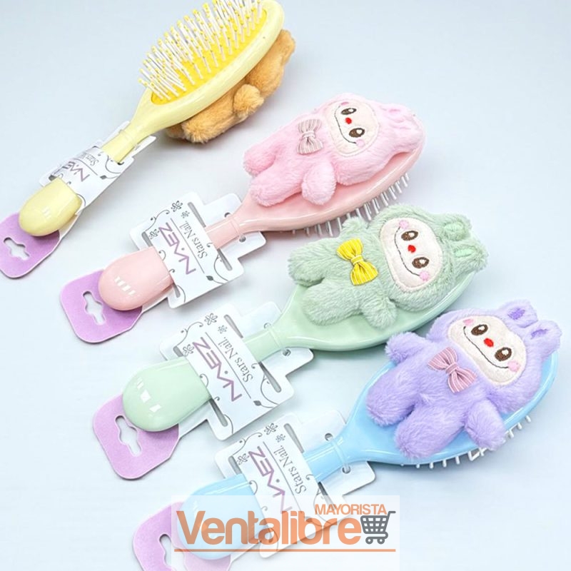 CEPILLOS PARA EL CABELLO CON PELUCHE DE LABUBU