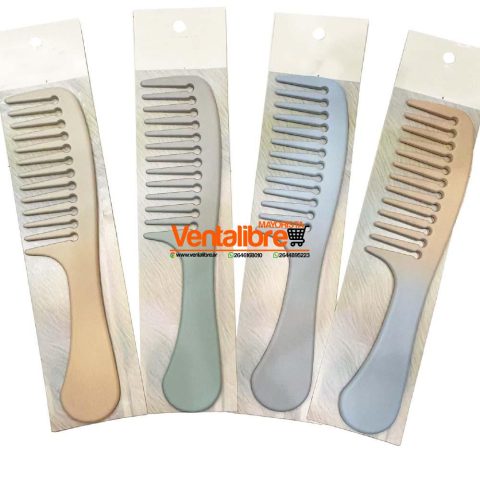 PEINE DE DIENTES ANCHOS PARA PELO ALTA CALIDAD VARIOS COLORES