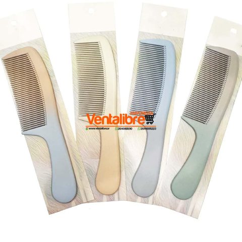 PEINE DE DIENTES FINOS PARA PELO ALTA CALIDAD VARIOS COLORES