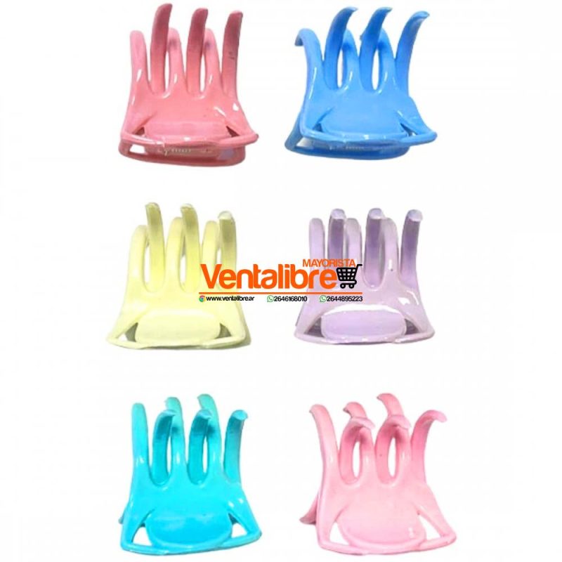 BROCHES CALADOS 4 CM. COLORES PASTEL EXCELENTE CALIDAD