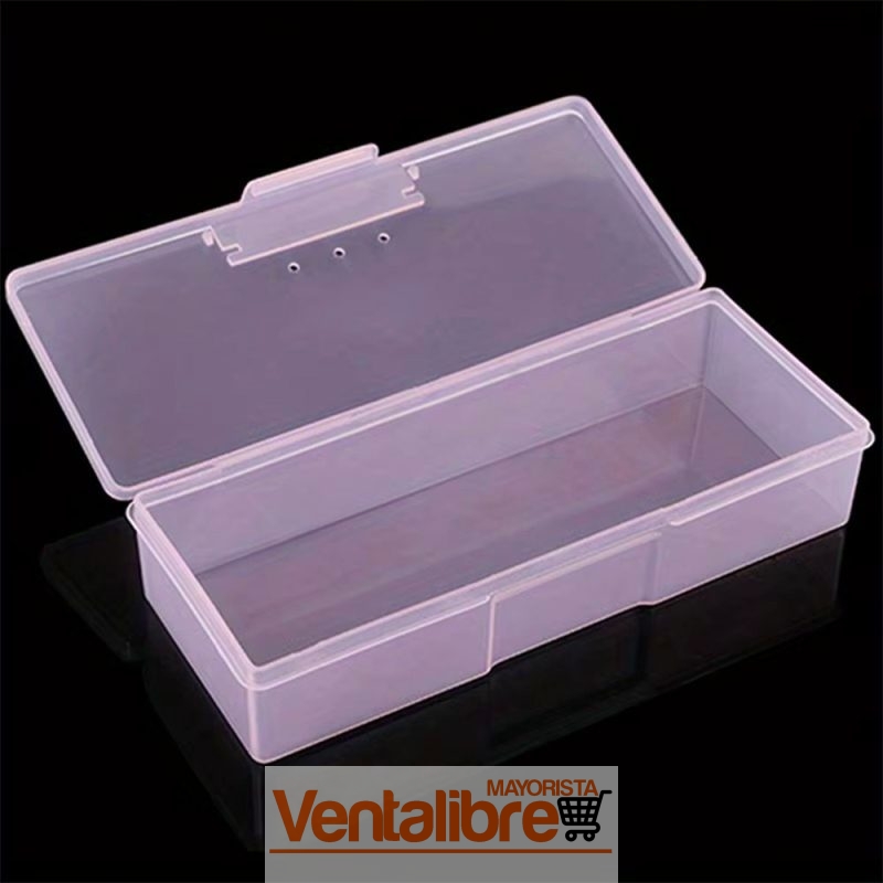 CAJA ORGANIZADORA TRANSPARENTE CON TAPA 4 COLORES - Imagen 2