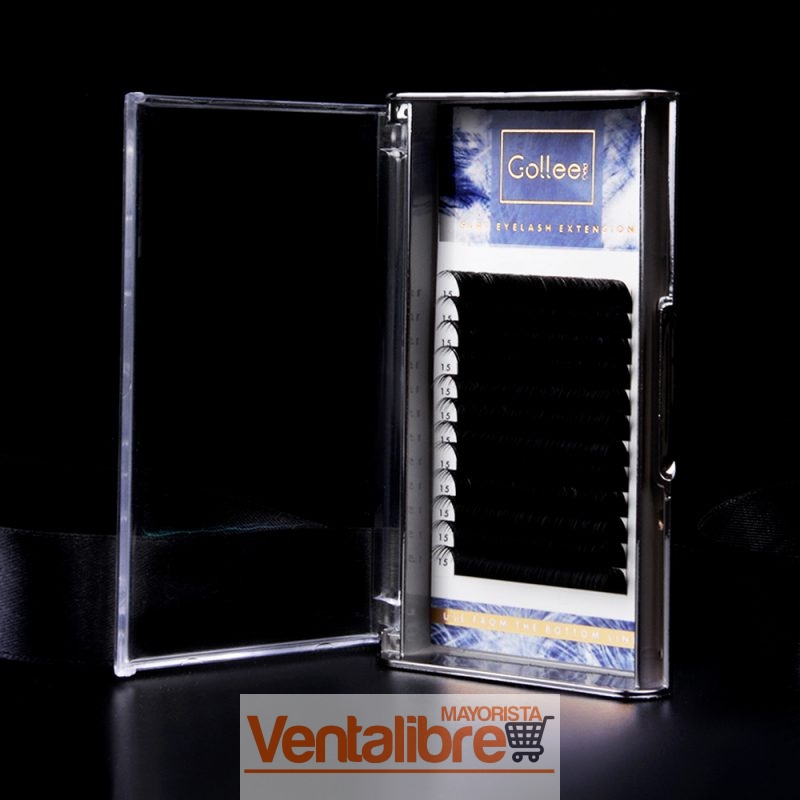 EXTENSIONES DE PESTAÑAS GOLLEE 0.07D X MEDIDAS