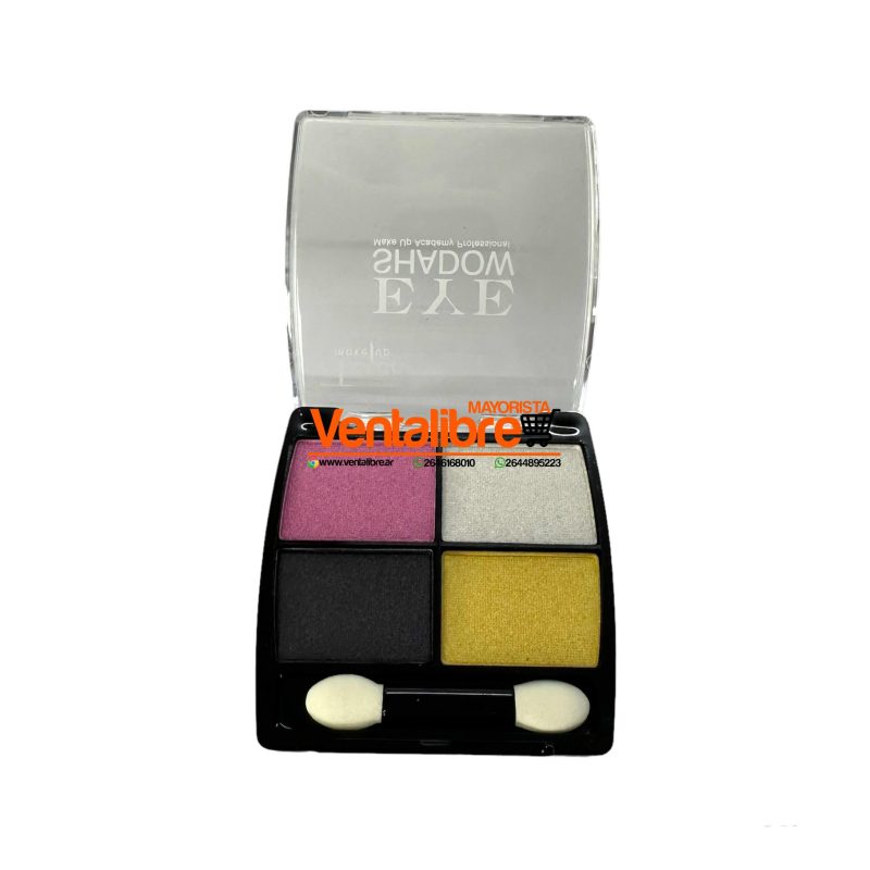 PALETA DE SOMBRAS X 4 COLORES DE ALTA PIGMENTACIÓN Y LARGA DURACIÓN - Imagen 3