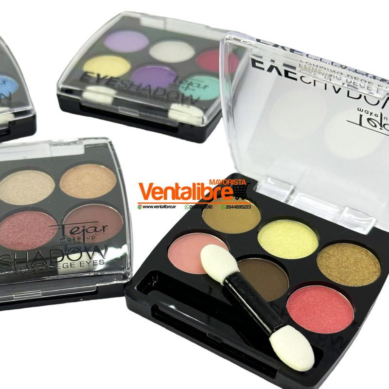SOMBRA COMPACTA PARA OJOS PALETA DE 6 TONOS ULTRA PIGMENTADOS - Imagen 6