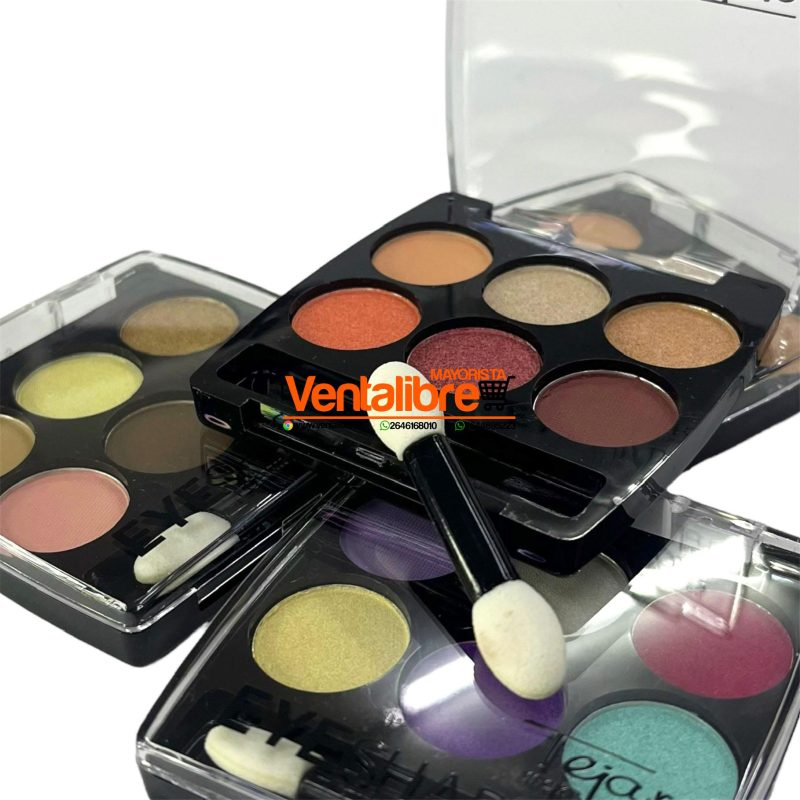 SOMBRA COMPACTA PARA OJOS PALETA DE 6 TONOS ULTRA PIGMENTADOS - Imagen 7