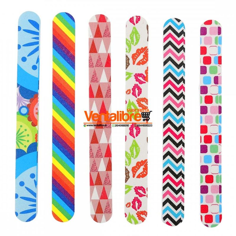 LIMAS DE CARTÓN DOBLE CARA ESTAMPADAS VARIOS COLORES