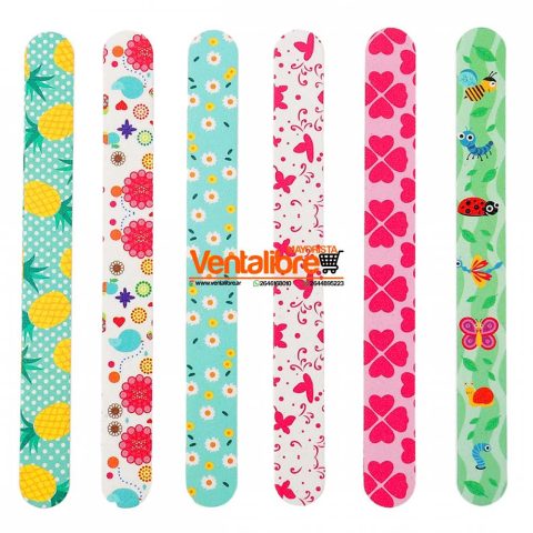 LIMAS DE CARTÓN DOBLE CARA ESTAMPADAS VARIOS COLORES