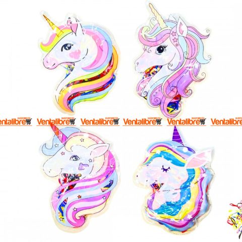 GOMITAS SILICONA UNICORNIO FAIRY COLOR BLÍSTER X 100 UNI.