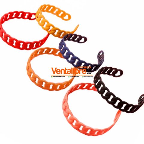 VINCHAS SATINADAS 2.5 CM DISEÑO CADENA EXCELENTE CALIDAD