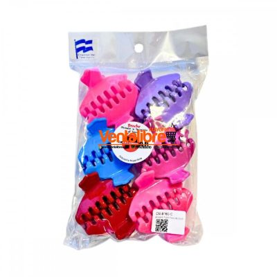 BROCHES 7 DIENTES 5 CM. COLORES PASTEL EXCELENTE CALIDAD - Image 3