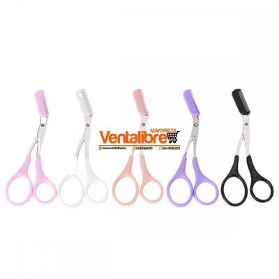 TIJERA CON PEINE PARA PERFILAR CEJAS VARIOS COLORES - Image 2
