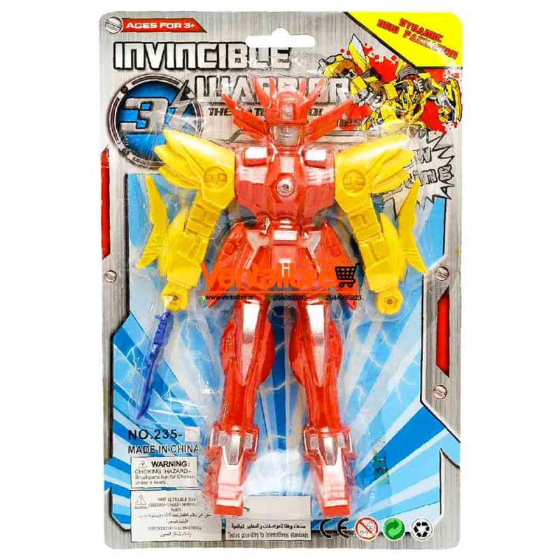 ROBOT TRANSFORMER ARTICULADO CON ARMA