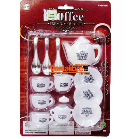 SET COMPLETO TÉ Y CAFÉ 13PZS