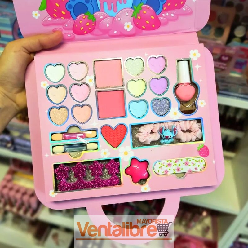 SET DE MAQUILLAJE INFANTIL COMPLETO DE STITCH