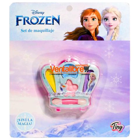 SET DE MAQUILLAJE INFANTIL FROZEN PINTURAS + BROCHA VARIOS DISEÑOS