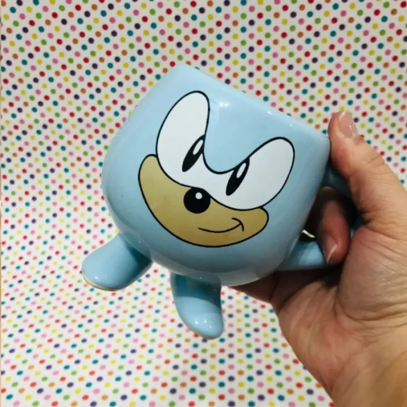 TAZA CERÁMICA CON PATITAS DISEÑOS PERSONAJES EXCELENTE CALIDAD - Imagen 3