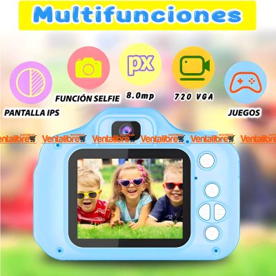 CÁMARA DIGITAL INFANTIL MULTIUSO RECARGABLE