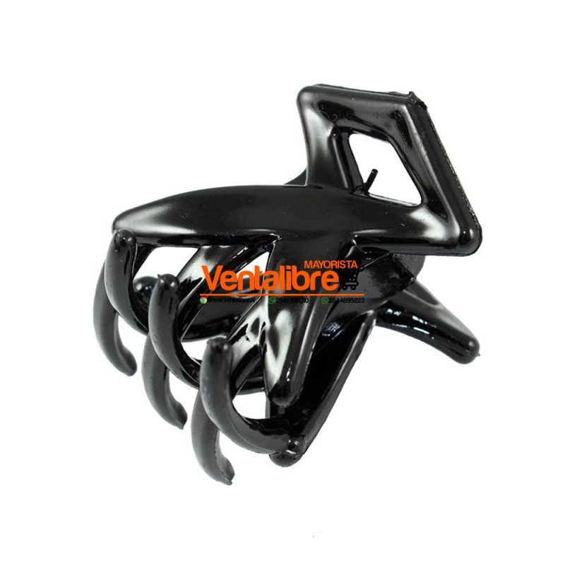 BROCHE ROMBO 4 CM. NEGRO EXCELENTE CALIDAD