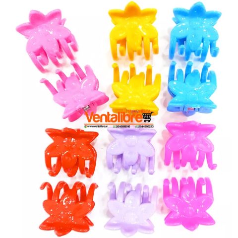 BROCHES FLOR 4 CM. COLORES PASTEL EXCELENTE CALIDAD