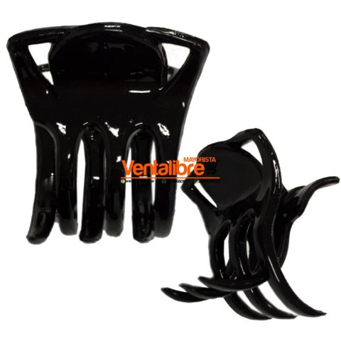 BROCHE CALADO 4 CM. NEGRO EXCELENTE CALIDAD