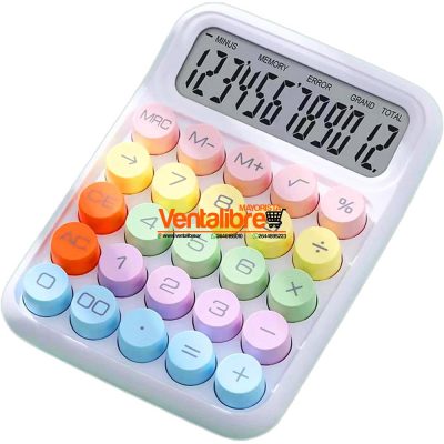 CALCULADORA 12 DIGITOS VARIOS COLORES EXCELENTE CALIDAD