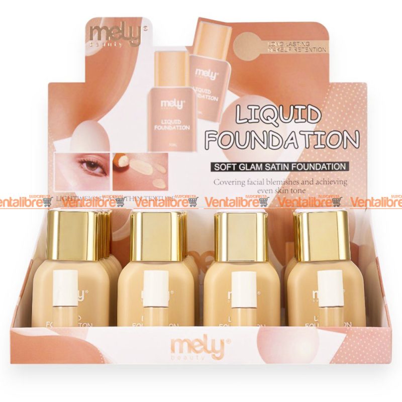BASE DE MAQUILLAJE LÍQUIDA DE LARGA DURACIÓN 4 TONOS