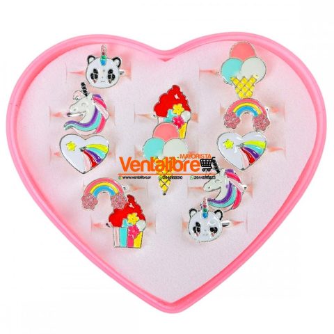 ANILLO INFANTIL FORMAS MULTICOLOR VARIOS MODELOS