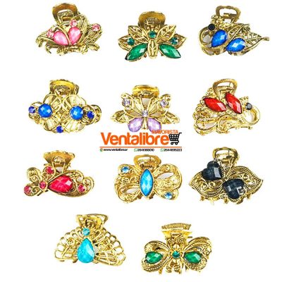BROCHE METAL MEDIANO 3 CM. VARIOS MODELOS EXCELENTE CALIDAD