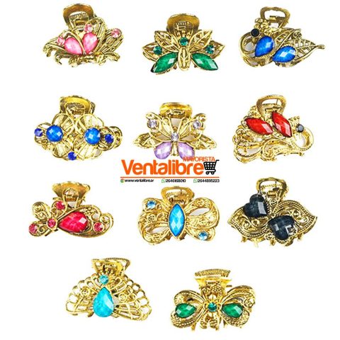 BROCHE METAL MEDIANO 3 CM. VARIOS MODELOS EXCELENTE CALIDAD