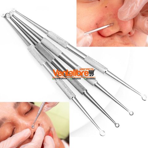 SACA ACNE ESPINILLAS PARA MANICURA PROFESIONAL DOBLE PUNTA DE ACERO