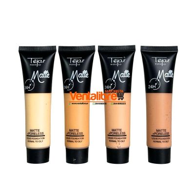 MAQUILLAJE BASE FLUIDO MATTE 24 HORAS EN POMO 4 TONOS - Image 2