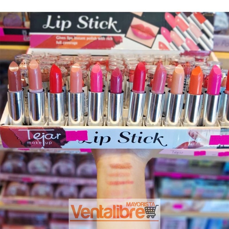 LÁPIZ LABIAL LIP STICK EXCELENTE PIGMENTACIÓN 24 TONOS