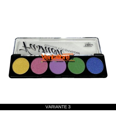 SOMBRA PARA OJOS DIAMOND PALETA DE 5 COLORES INTENSOS - Image 4