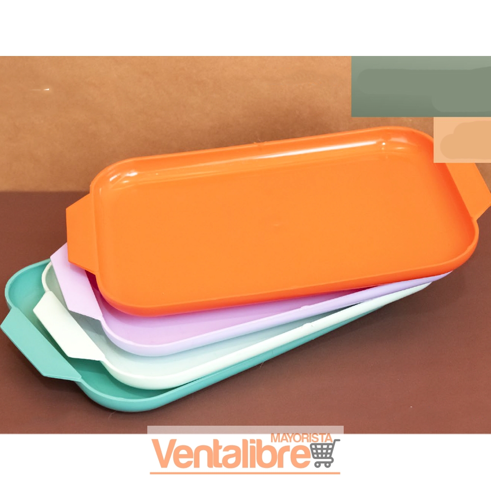 BANDEJA MEDIANA RECTANGULAR LISA 32 CM. X 18 CM.