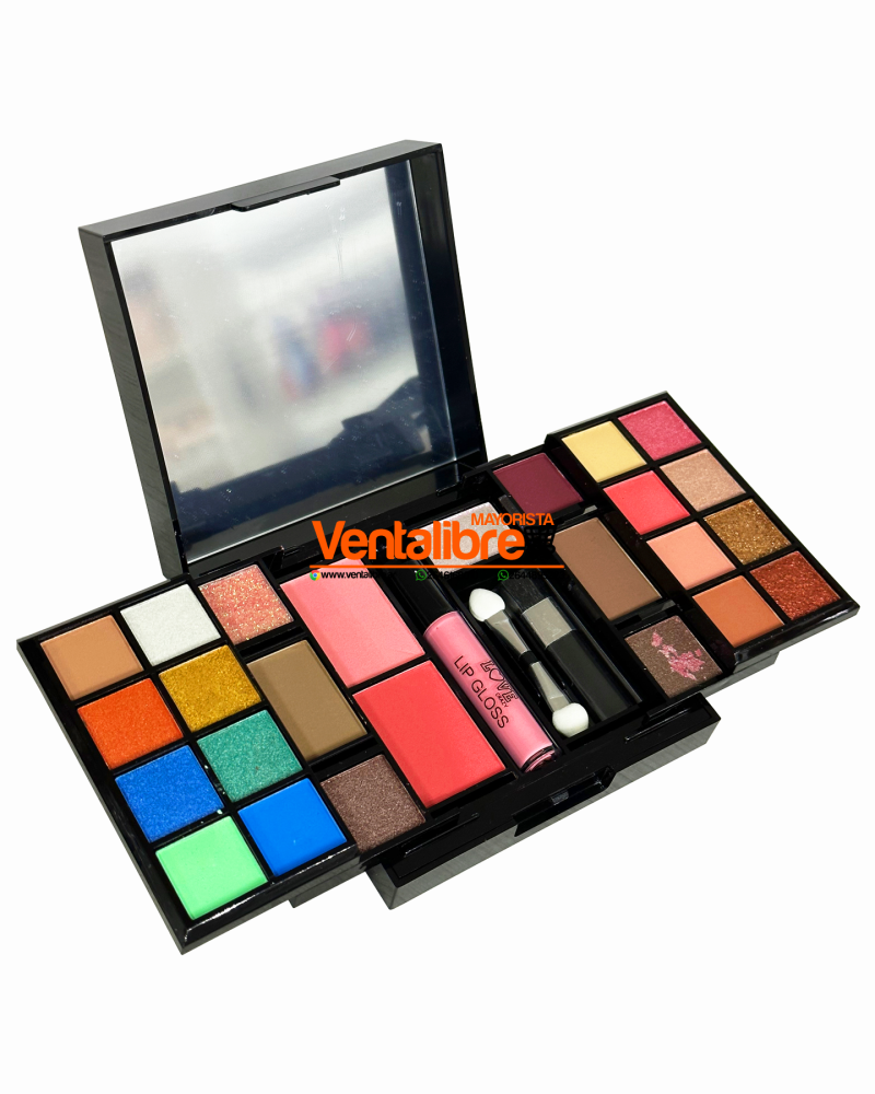 PALETA DE SOMBRAS X 23 TONOS MAS 2 RUBORES MAS 1 LIP GROSS ++ - Imagen 2