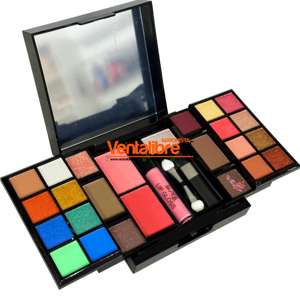 PALETA DE SOMBRAS X 23 TONOS MAS 2 RUBORES MAS 1 LIP GROSS ++