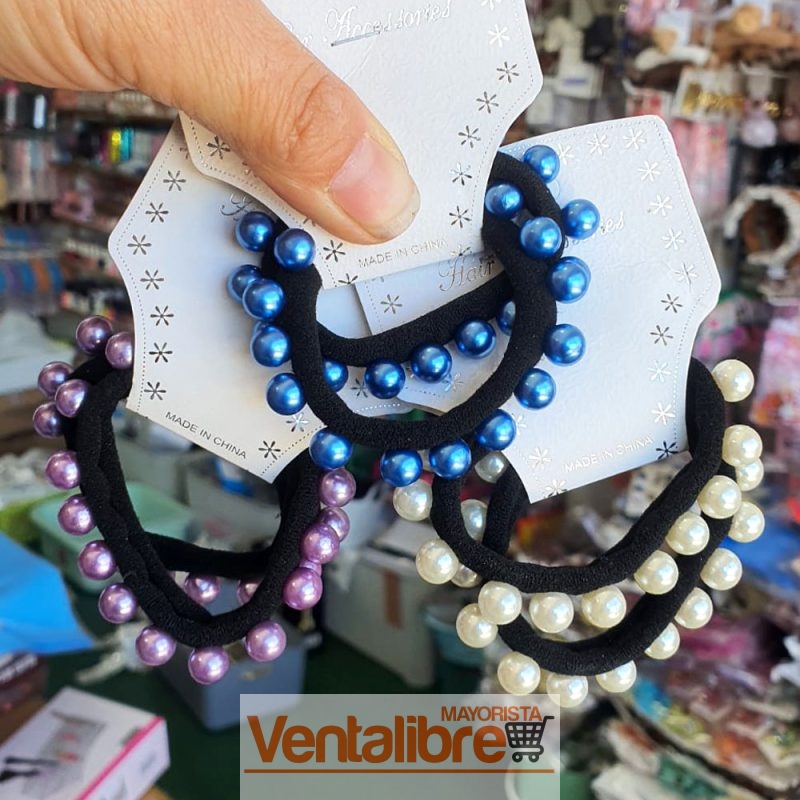 BLÍSTER DE 2 COLITAS PARA PELO CON PERLAS COLORES - Imagen 2