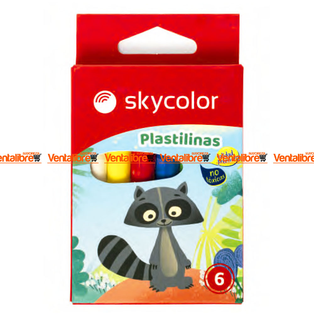 PLASTILINA EN BARRITA X 6 UNID. COLORES SURTIDOS