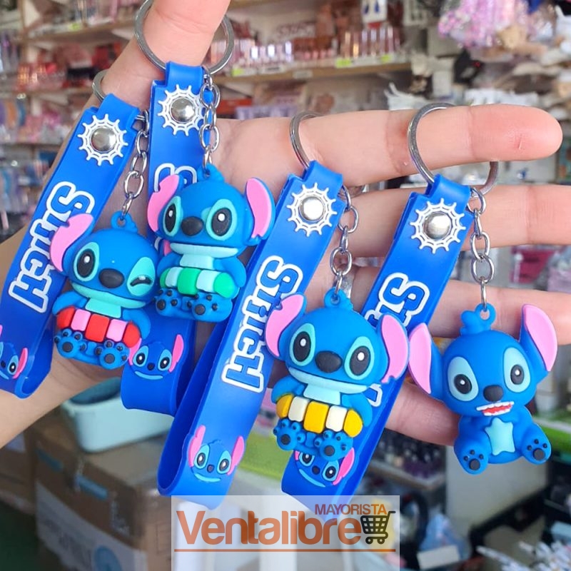 LLAVERO STITCH CON CORREA EXCELENTE CALIDAD